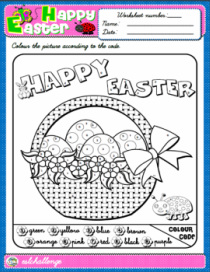 Easter - Colouring Worksheet