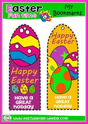 #Easter bookmarks
