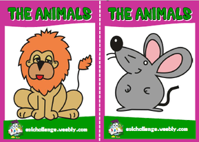 English teaching resources + the animals flashcards