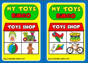 toys - bingo cards