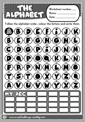 Alphabet printable worksheet