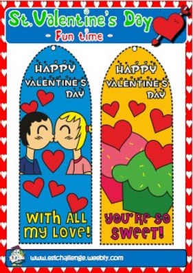 Valentine's bookmark