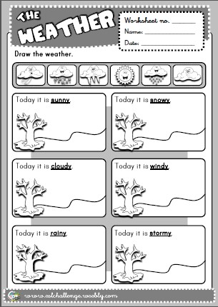 the weather - worksheet