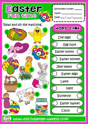 #Easter printable worksheet