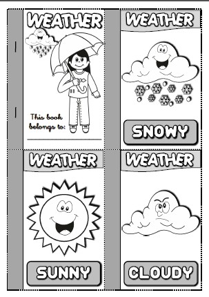 the weather - mini book