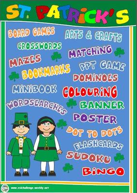 ST. PATRICK'S DAY RESOURCES - PRINTABLES AND PPT GAMES