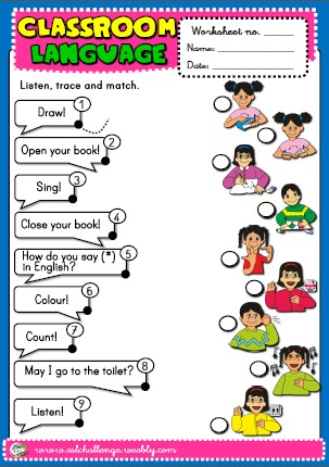Classroom Language - worksheets