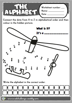 Alphabet printable worksheet