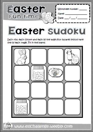 #Easter printable worksheet