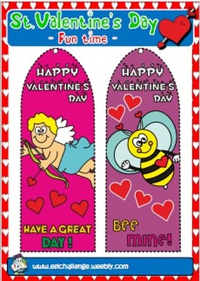 Valentine's bookmark