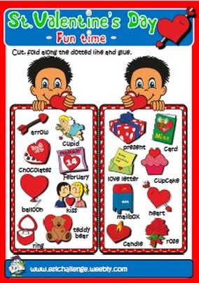 Valentine's games + bookmarks