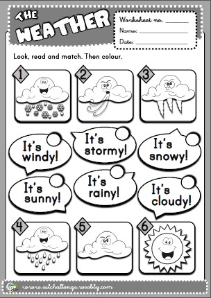 the weather - worksheet
