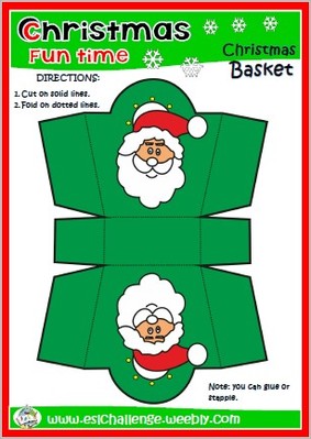 Christmas basket - arts & crafts