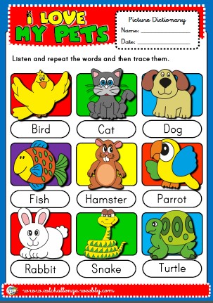 pets - picture dictionary