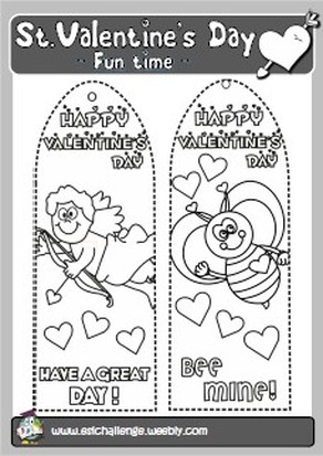 Valentine's bookmarks