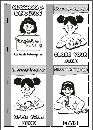 Classroom Language - mini book
