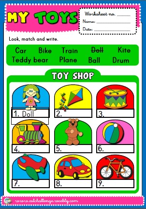 toys - worksheet