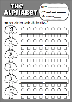 Alphabet - activity sheet