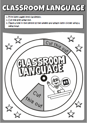 Classroom language - wheel