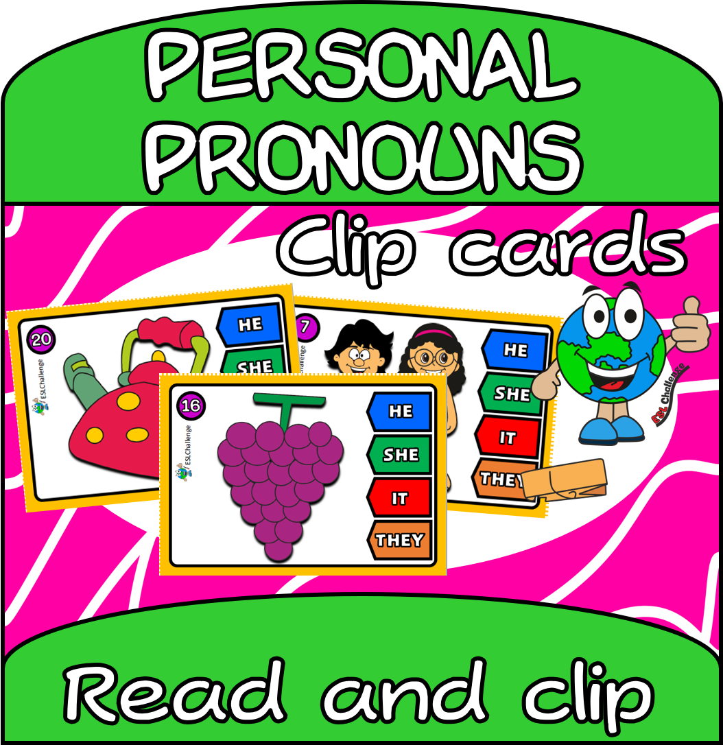 #personalpronouns clip cards