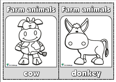Farm animals - flashcards