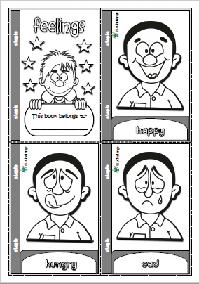 Feelings & emotions - mini book (for colouring)