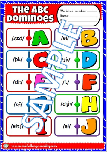 Alphabet dominoes