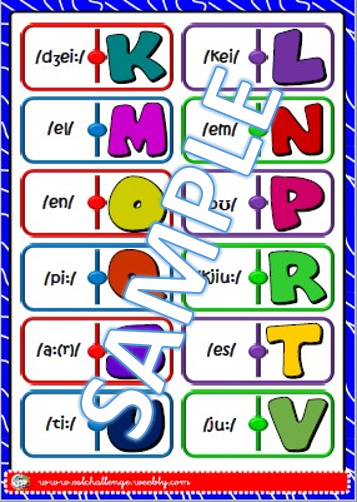 Alphabet dominoes