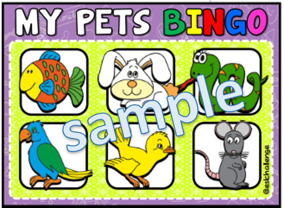 #pets #bingo #cards