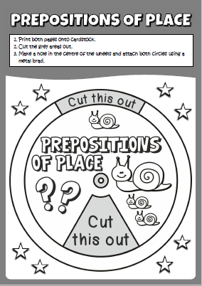 Prepositions of place - wheel