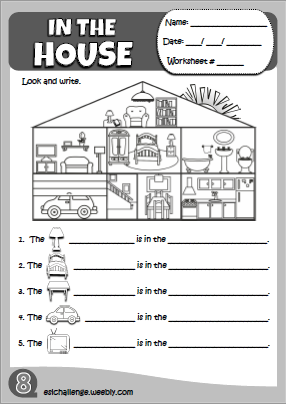 In the house - worksheet 5
