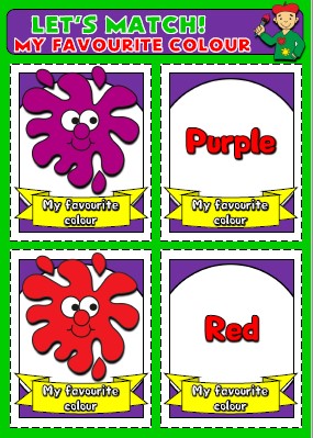 English teaching resources + colours flashcards