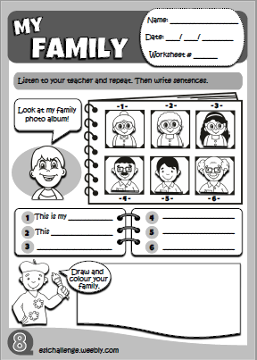 My family - worksheet 5