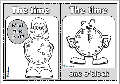 Tell the time - flashcards